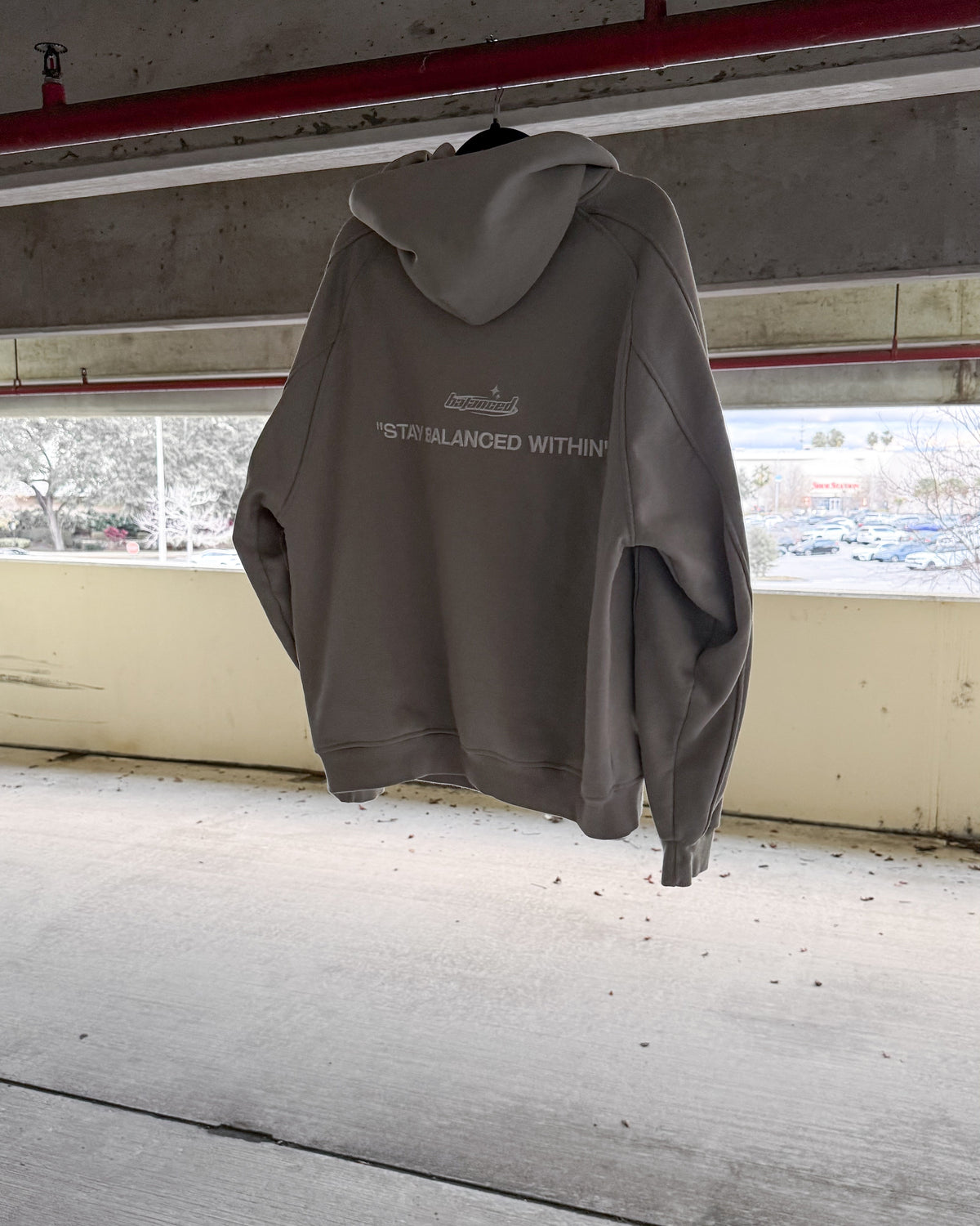 Balanced Star Sleeve Zipup Hoodie